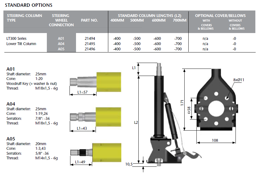 Steering-Column-LT300